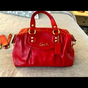 Coach red purse